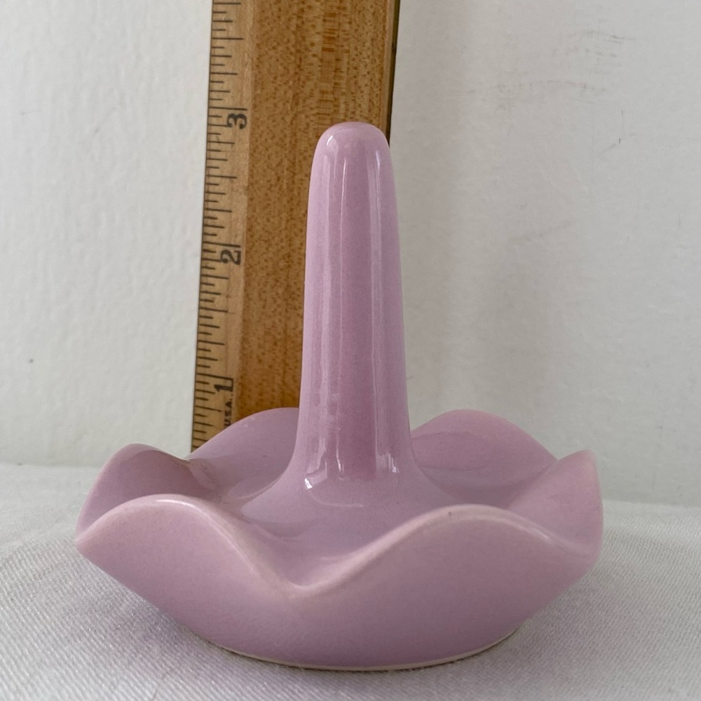 Ceramic Ring Holder Trinket Dish Pale Lilac - Picture 8 of 11